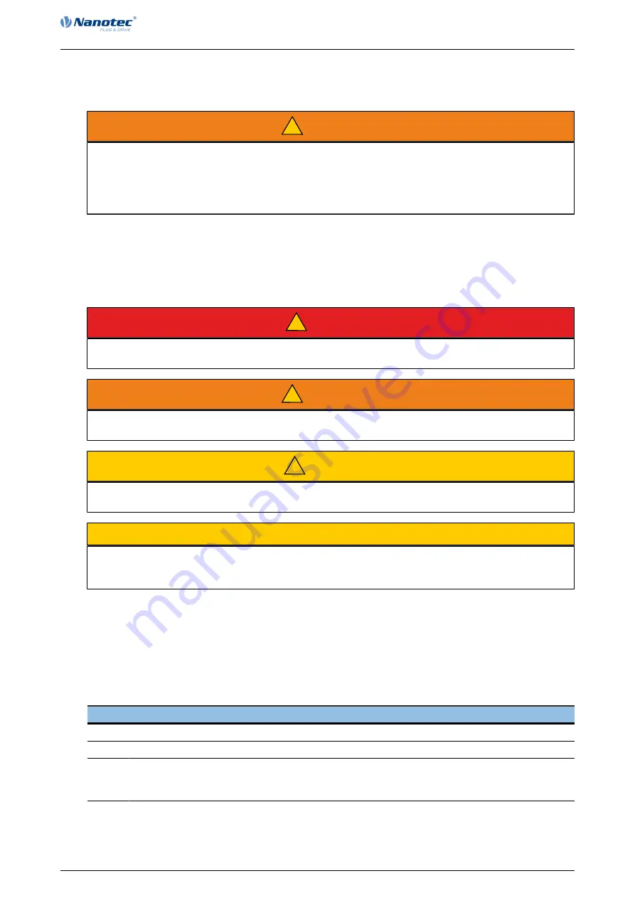 NANOTEC PD4-C5918M4204-E-01 Скачать руководство пользователя страница 10