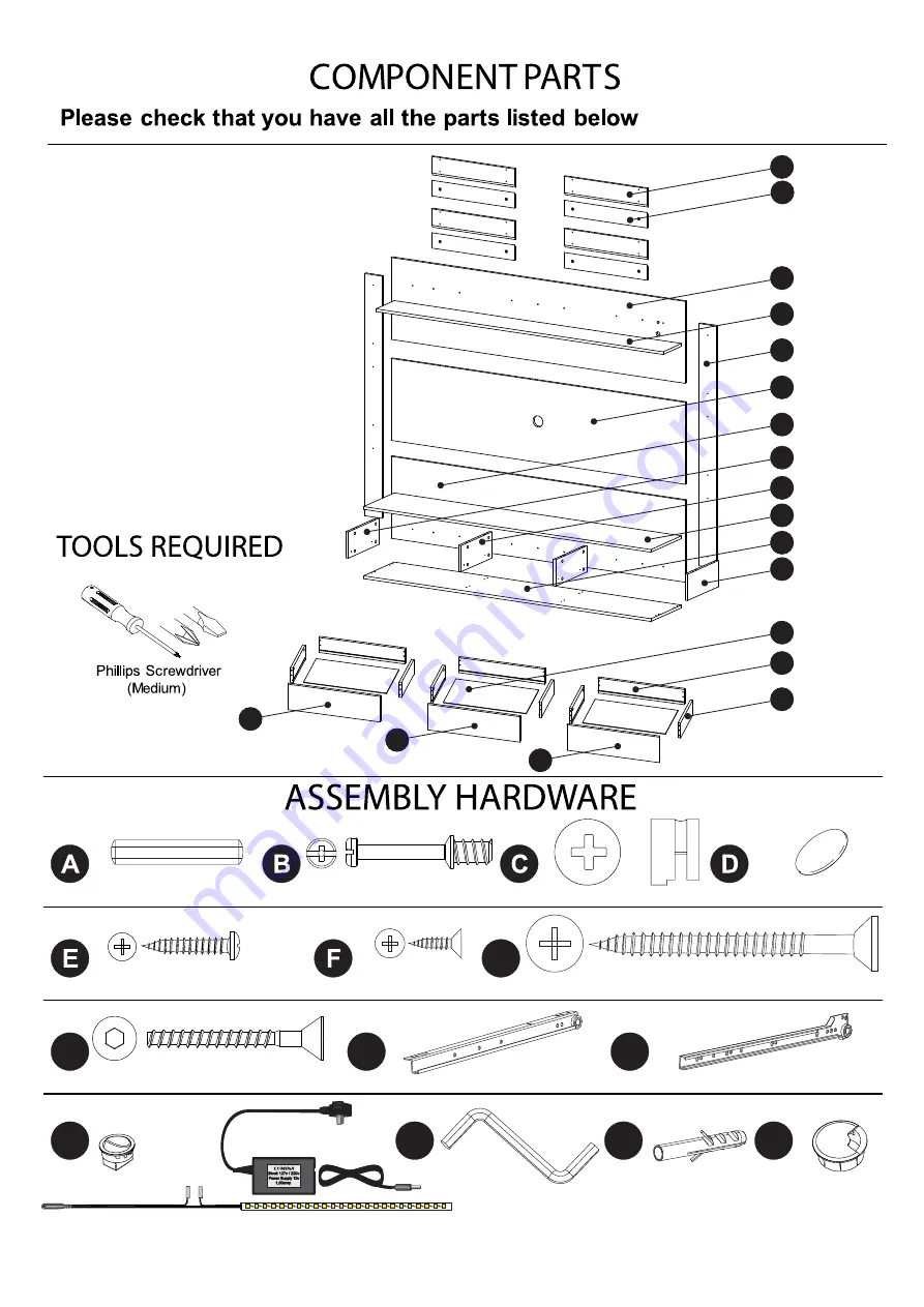 Naomi Home Bliss Wall Assembly Instructions Manual Download Page 4