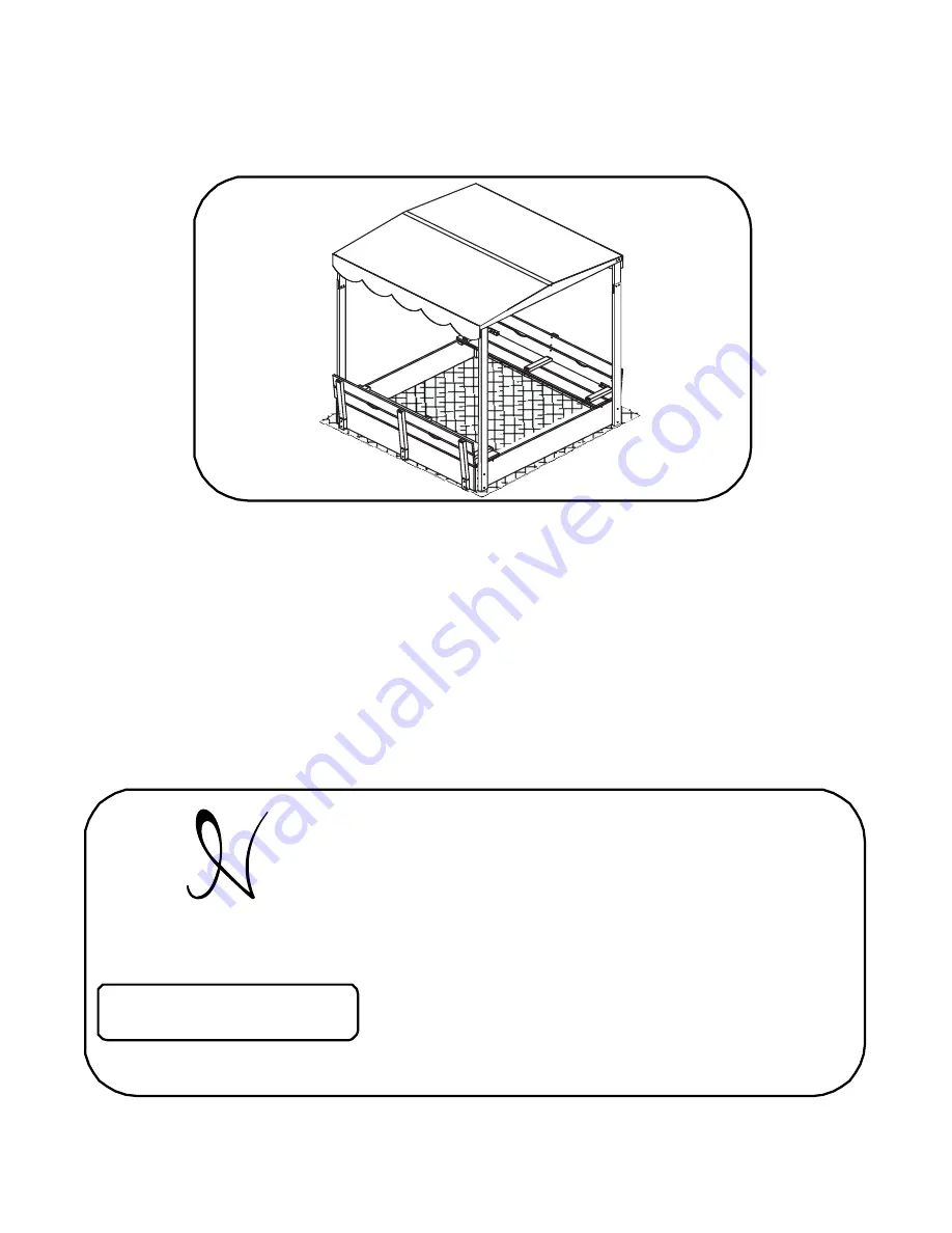 Naomi Home Canopy Cedar Sandbox Скачать руководство пользователя страница 8