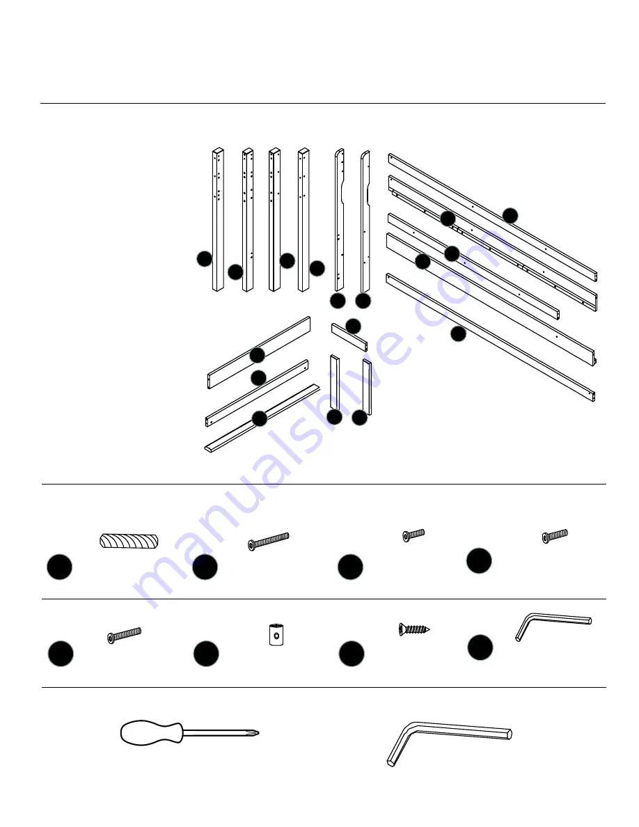 Naomi Kids Low Loft Bed with Ladder Assembly Instructions Manual Download Page 4