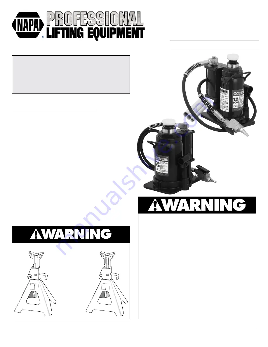 Napa 791-2300A Manual Download Page 1