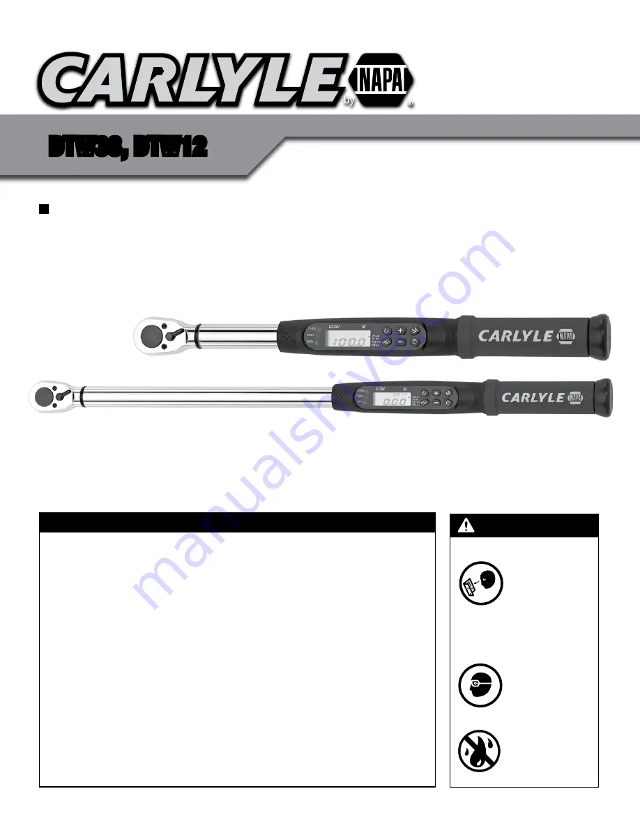 Napa Carlyle DTW12 User Manual Download Page 11