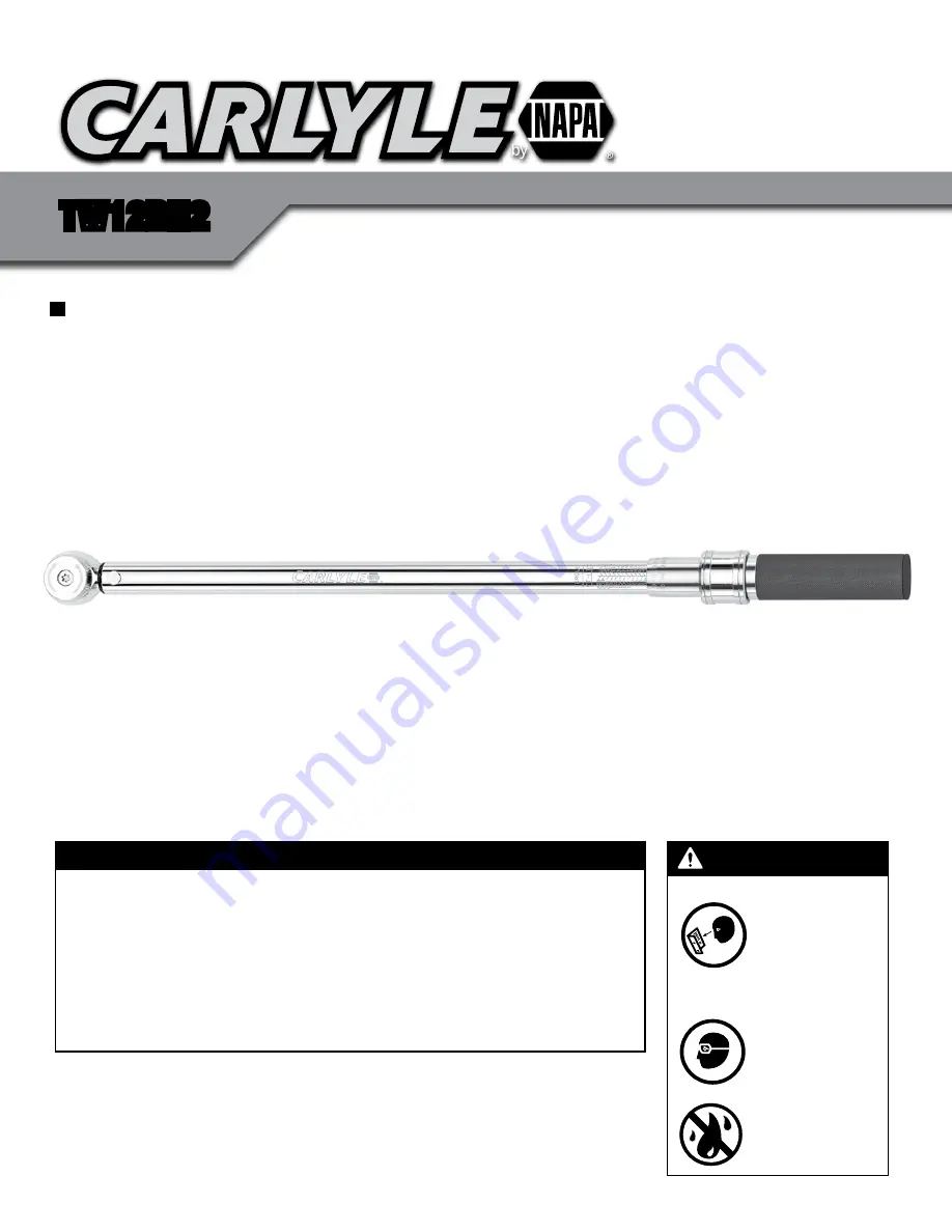 Napa Carlyle TW12RH2 Manual Download Page 7