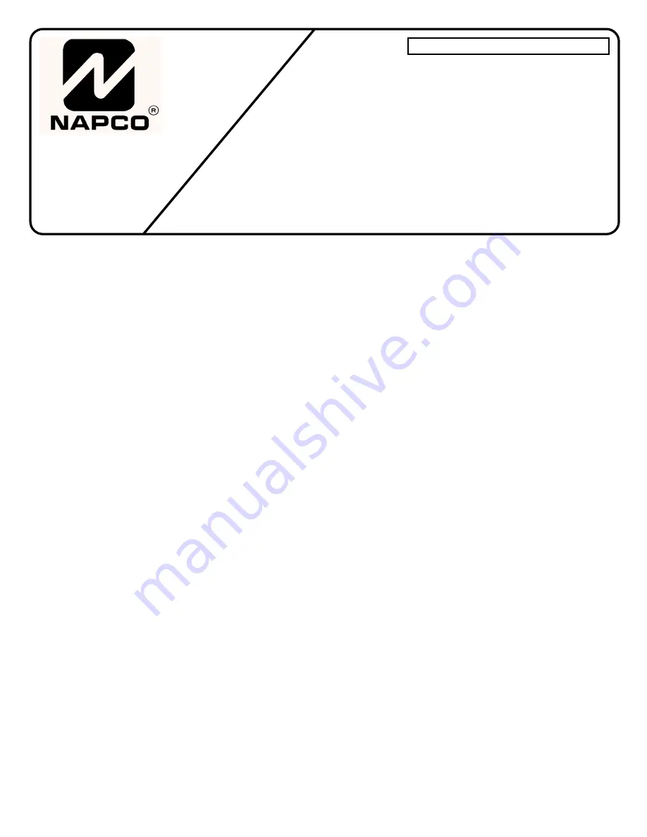 NAPCO GEM-RECV-XP8 Installation Instructions Download Page 1