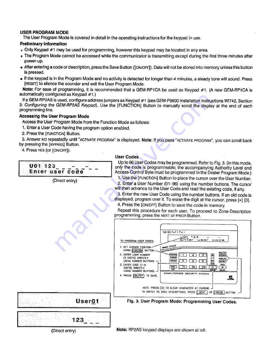 NAPCO Gemini GEM-P9600 Скачать руководство пользователя страница 12