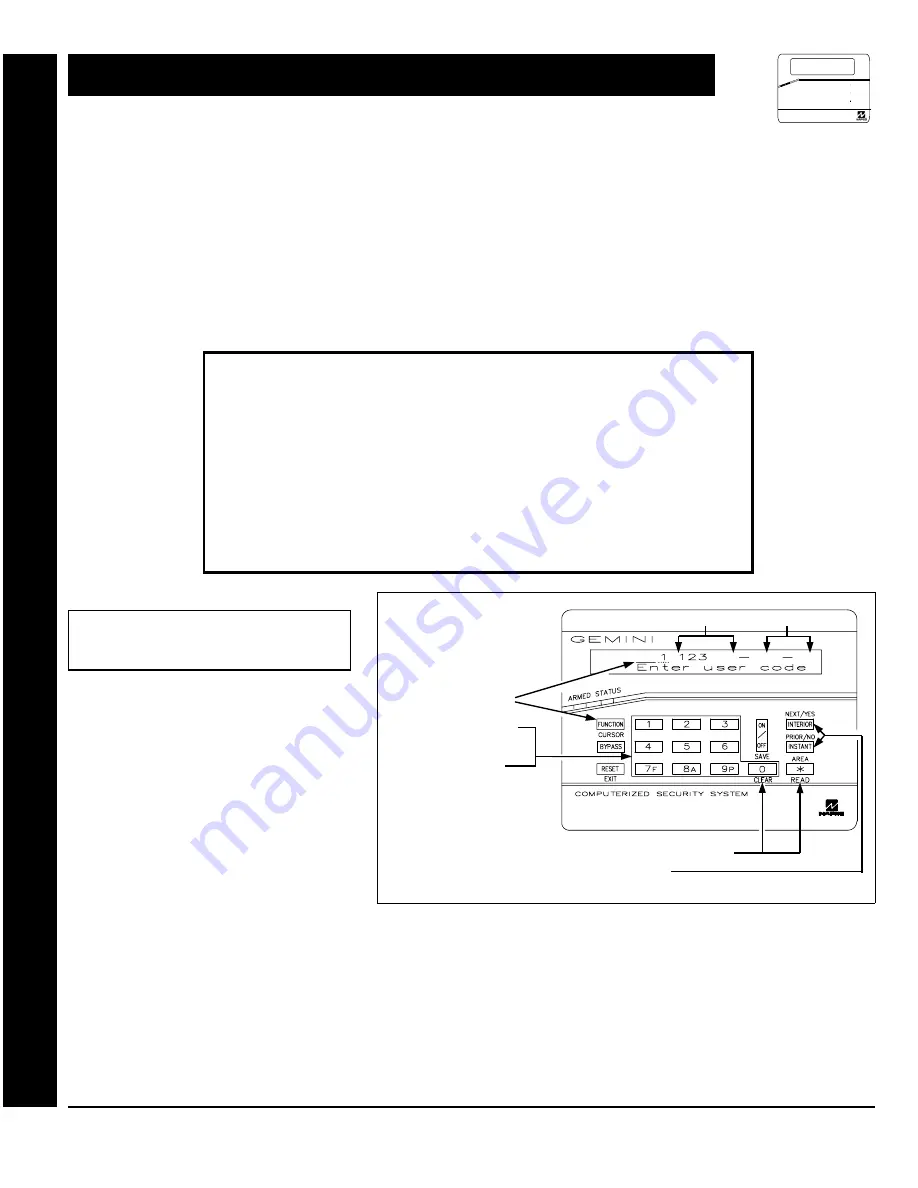 NAPCO Gemini GEM-X255 Programming Instructions Manual Download Page 50