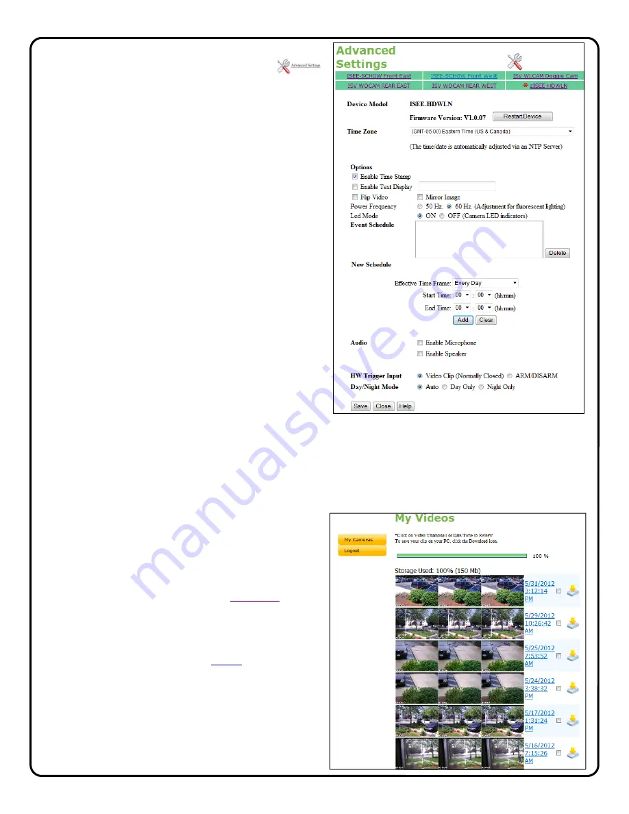 NAPCO iSeeVideo ISV WLHDCAM Скачать руководство пользователя страница 11