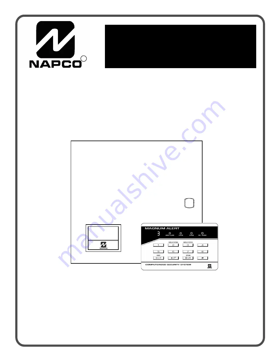 NAPCO MAGNUM ALERT 1008e Installation Instructions Manual Download Page 1