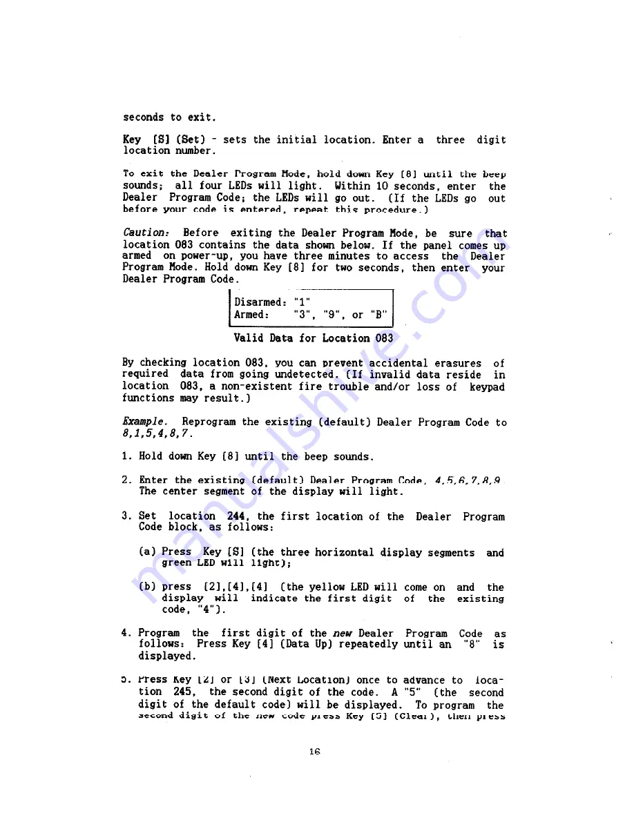 NAPCO Magnum Alert 1010LKDL Operating & Installation Instructions Manual Download Page 16