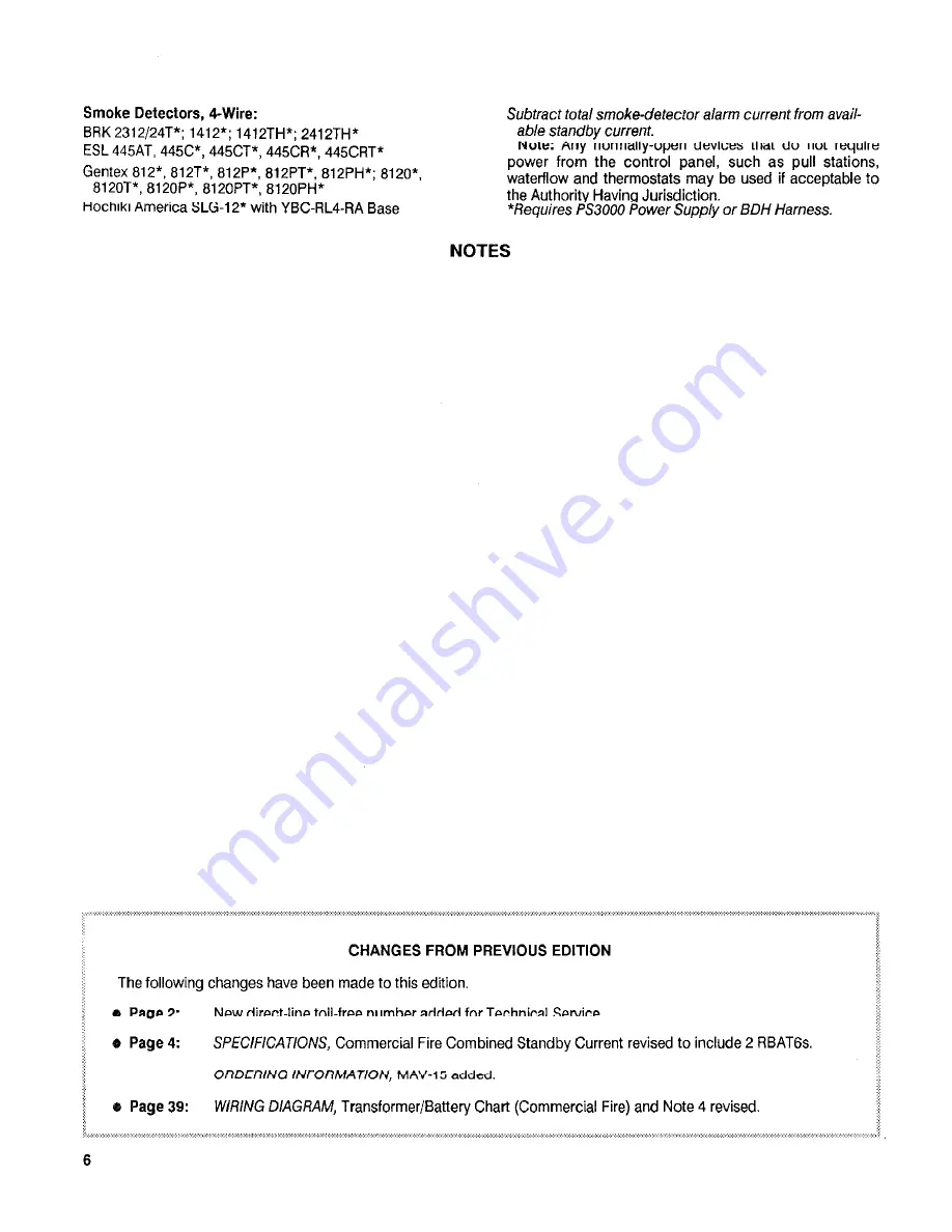 NAPCO MAGNUM ALERT 3000 FIRE ALARM Installation Instructions Manual Download Page 6