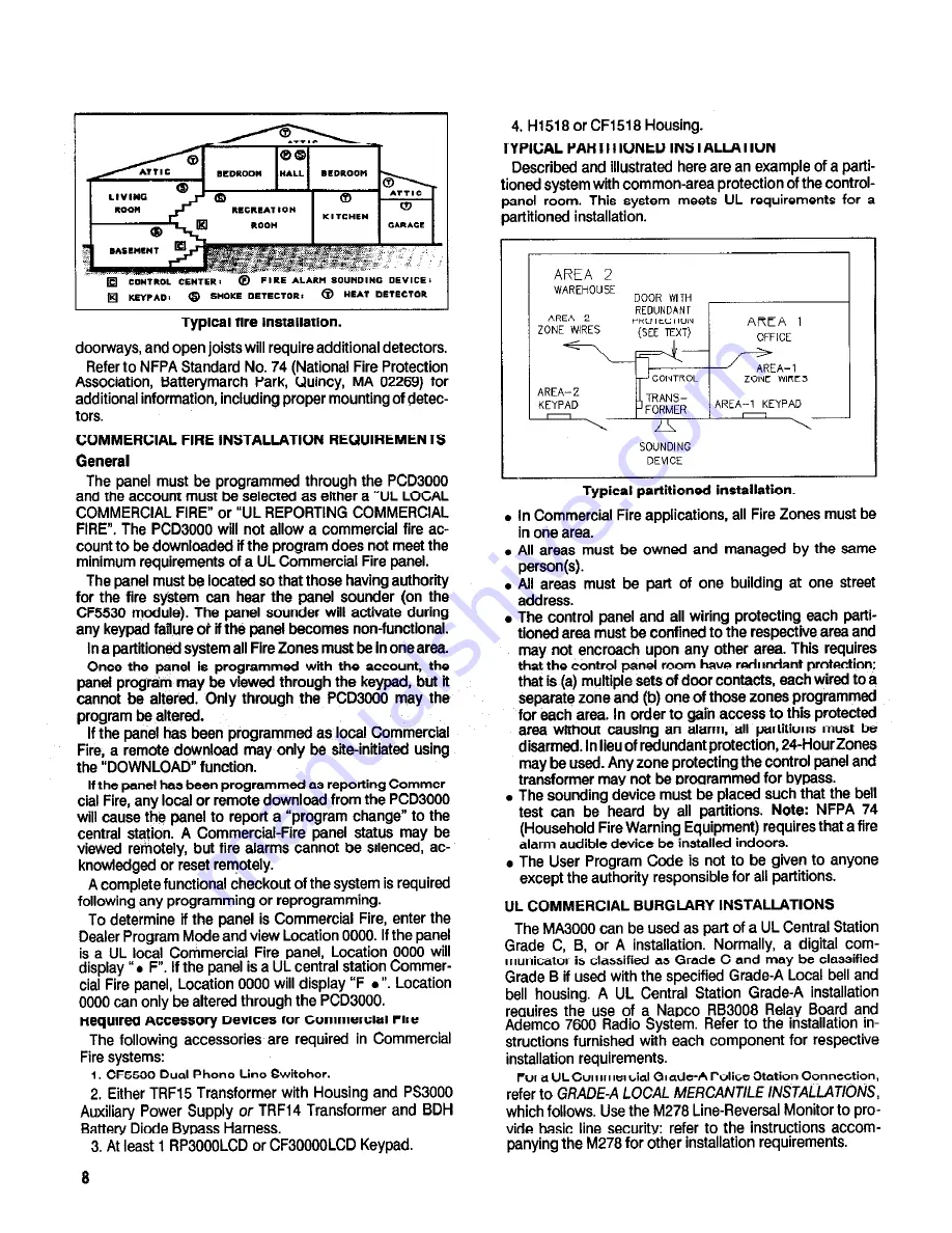 NAPCO MAGNUM ALERT 3000 FIRE ALARM Скачать руководство пользователя страница 8