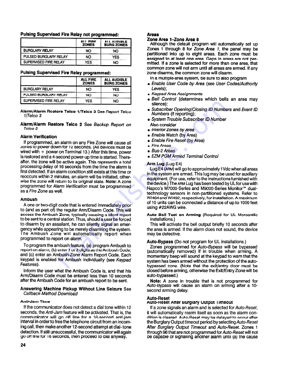 NAPCO MAGNUM ALERT 3000 FIRE ALARM Installation Instructions Manual Download Page 24