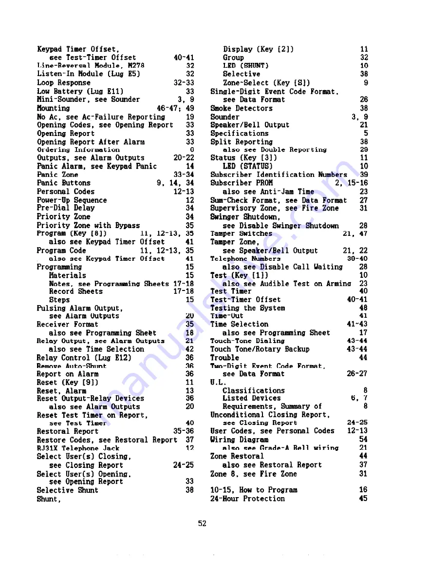 NAPCO MAGNUM ALERT-850 Manual Download Page 52