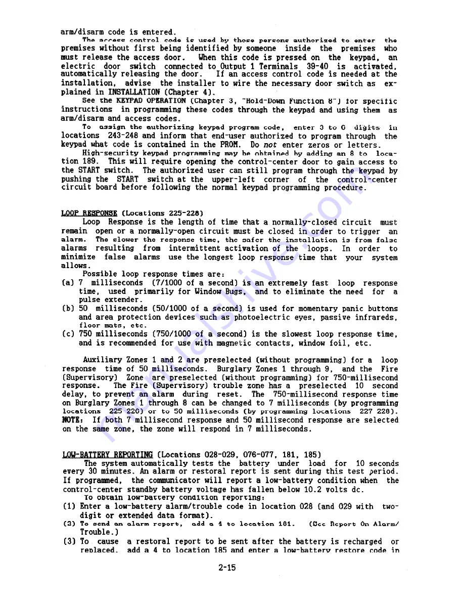 NAPCO Magnum Alert-900 Operating & Installation Instructions Manual Download Page 20