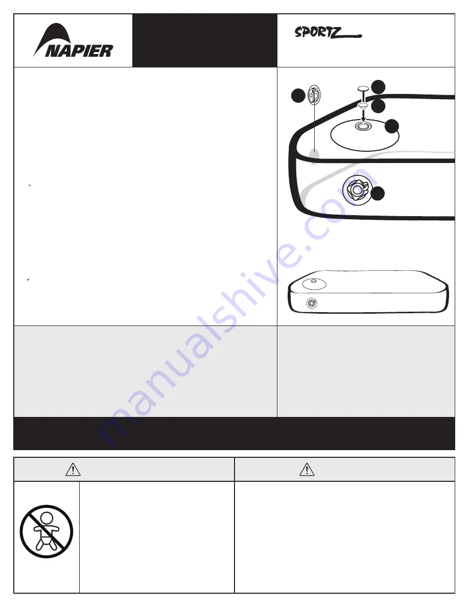 Napier SPORTZ AIR MATTRESS Instructions Download Page 2