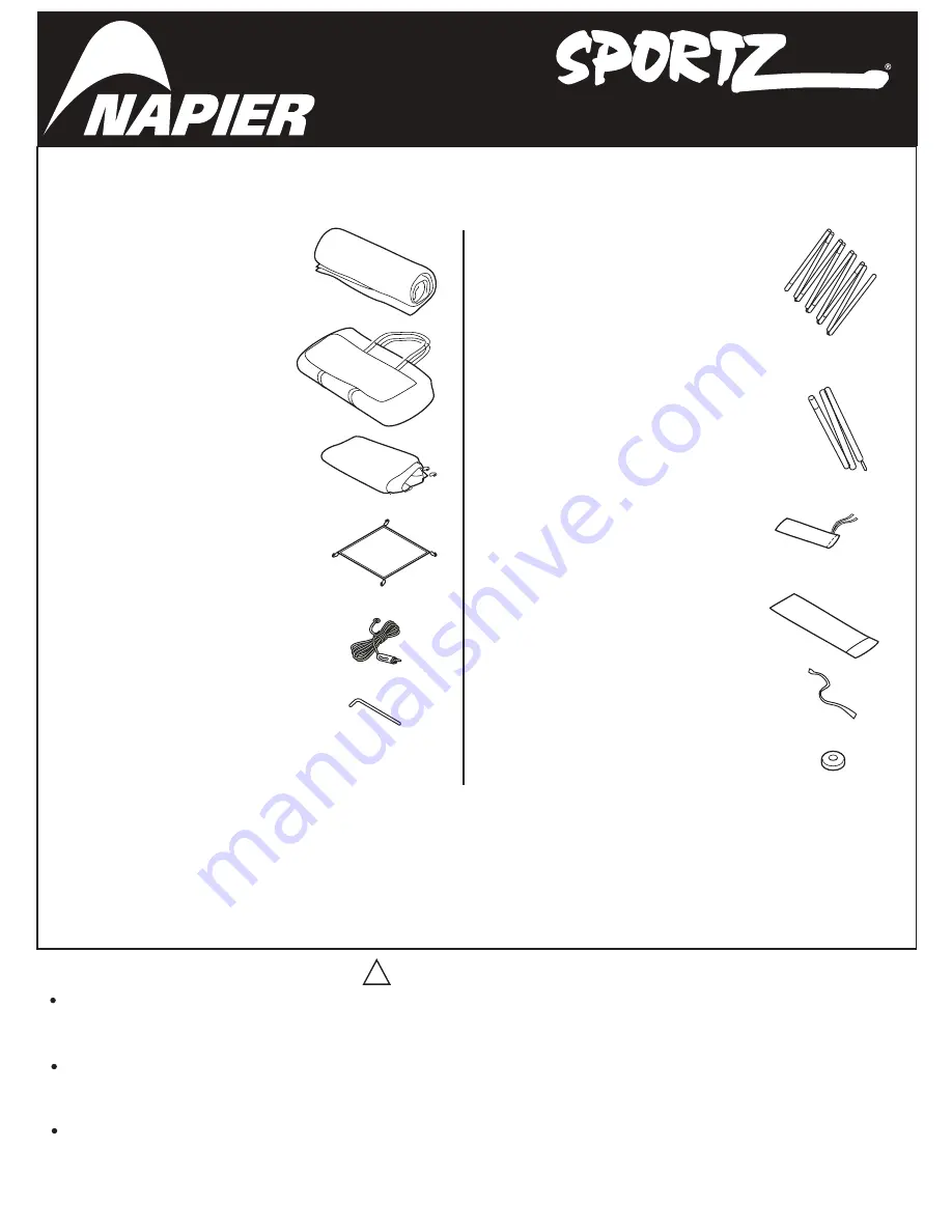 Napier Sportz Dome-to-Go 86000 Manual Download Page 5