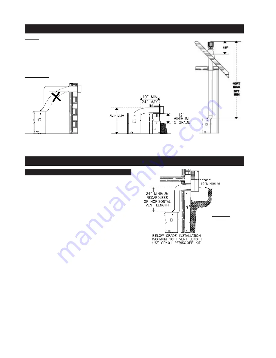 Napoleon B36DFP Installation And Operation Instructions Manual Download Page 8