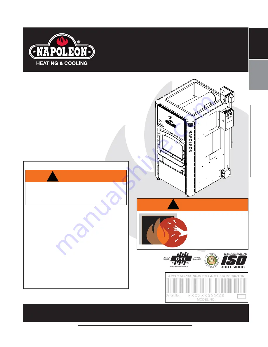 Napoleon HYBRID 150 Installation And Operating Instructions Manual Download Page 1