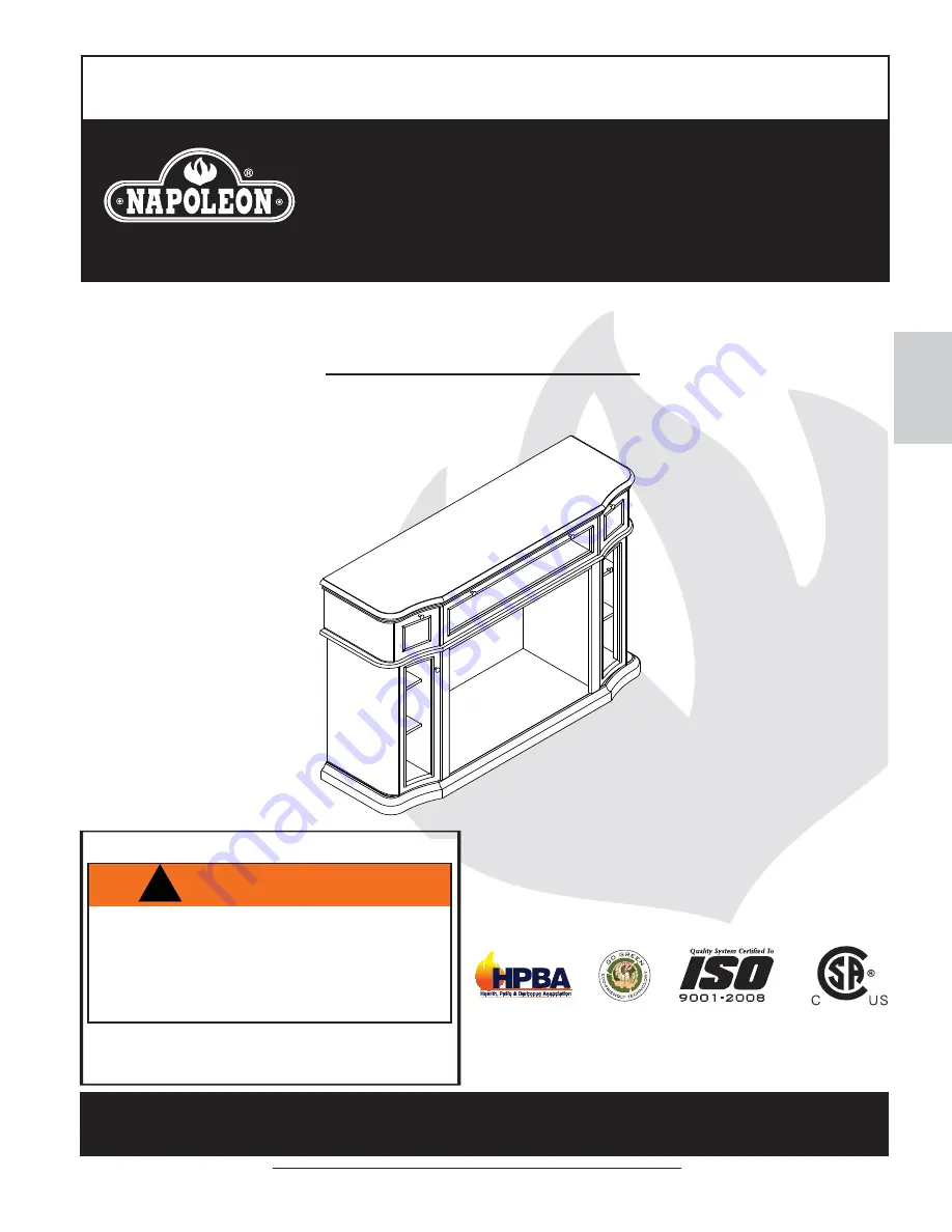 Napoleon NEFE33-0614 Installation And Operating Instructions Manual Download Page 25