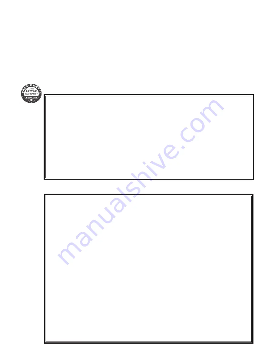 Napoleon NK22CK-L Assembly, Use And Care Manual Download Page 2