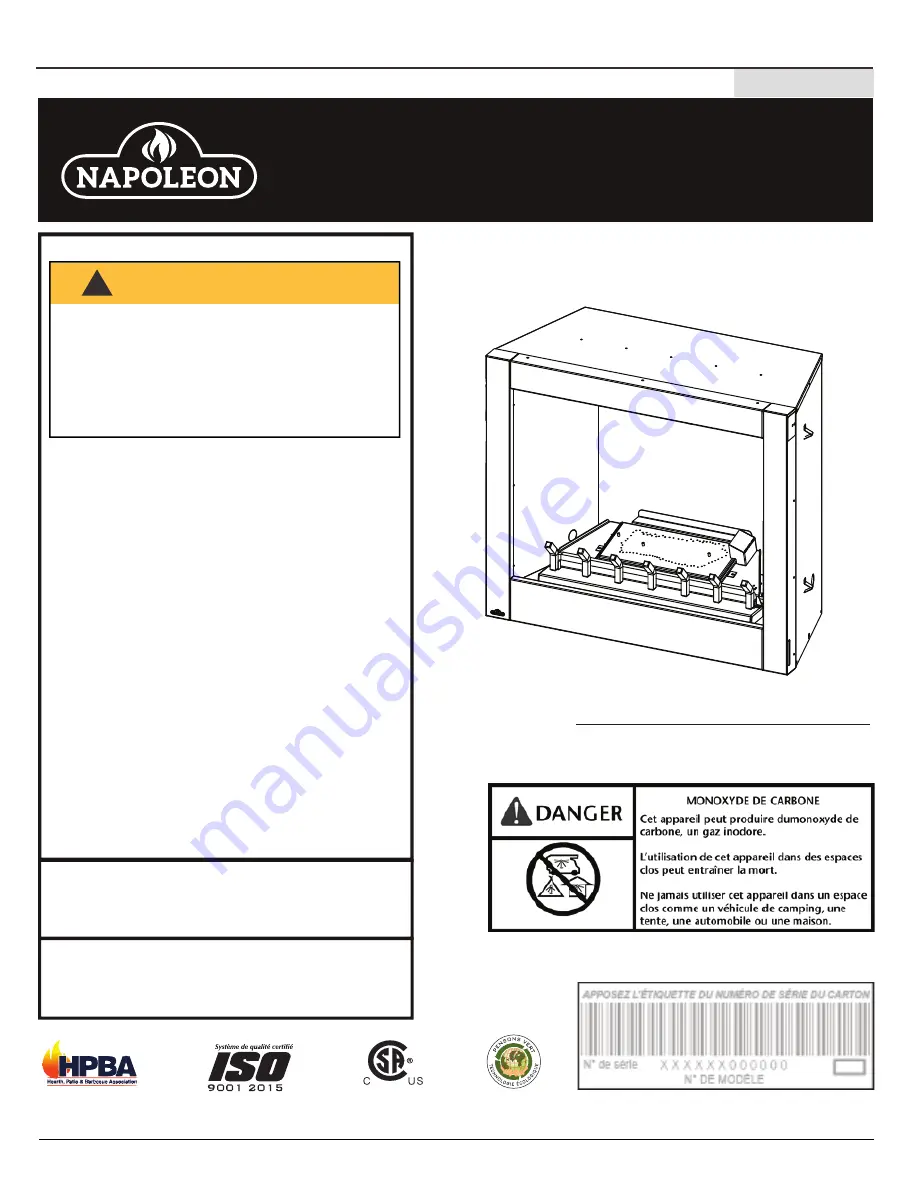 Napoleon Riverside Series Installation And Operation Manual Download Page 41