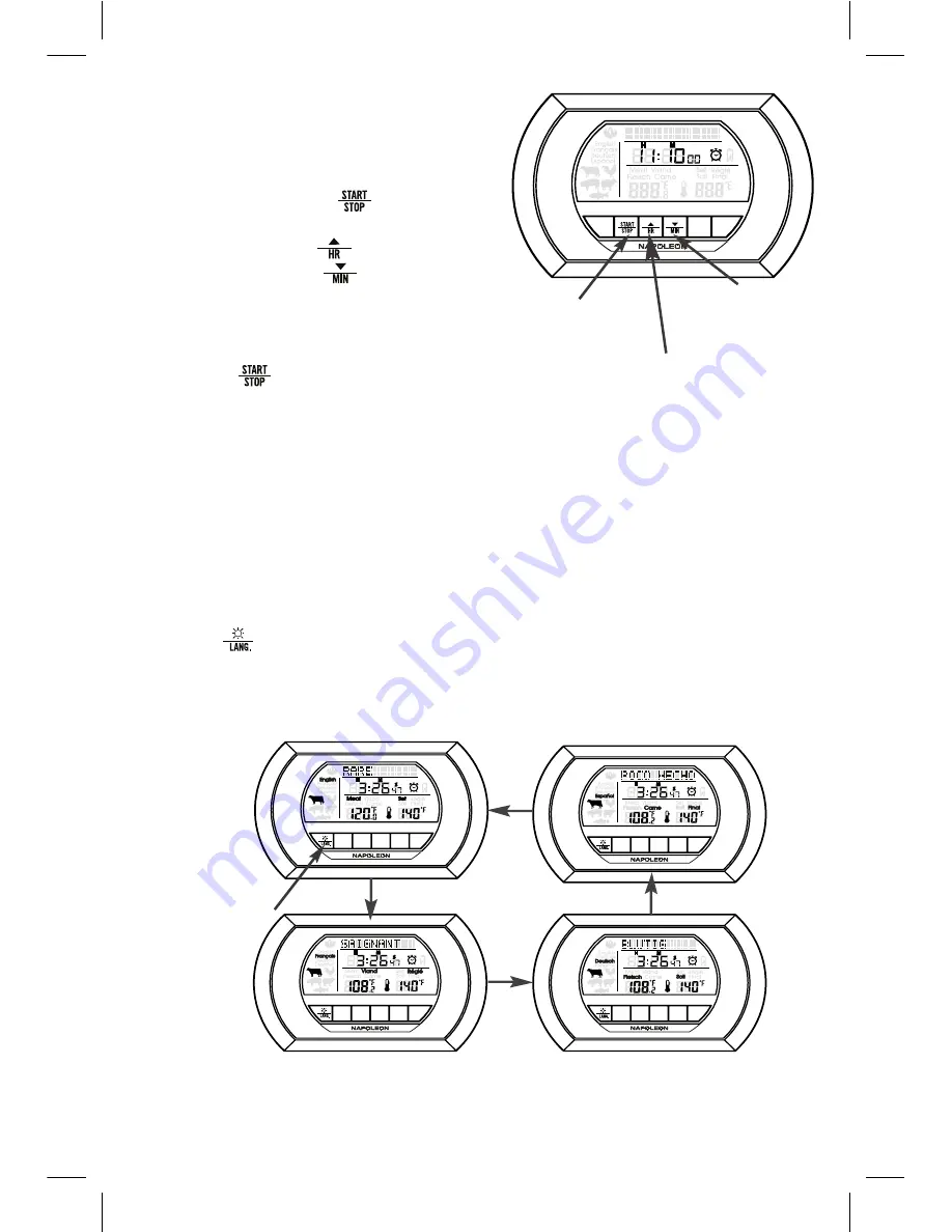 Napoleon Wireless Thermometer withTimer Скачать руководство пользователя страница 60