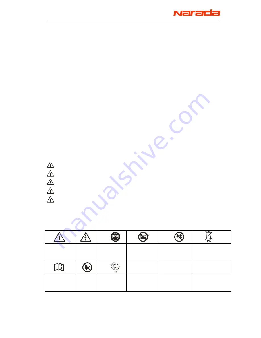 Narada 12REXC200 Operation Manual Download Page 3