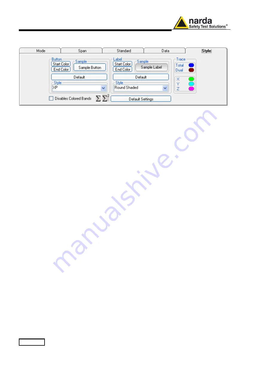 NARDA EHP-50-G User Manual Download Page 46