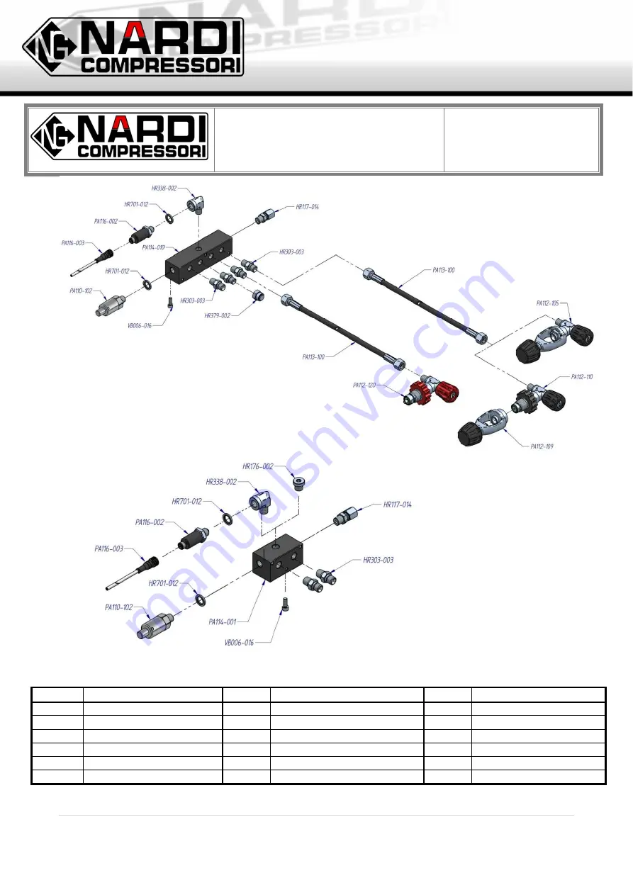 NARDI COMPRESSORI PACIFIC D23 User And Maintenance Manual Download Page 43