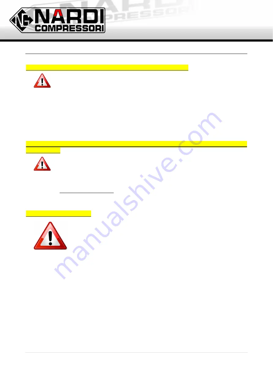 NARDI COMPRESSORI PACIFIC E23 User And Maintenance Manual Download Page 9