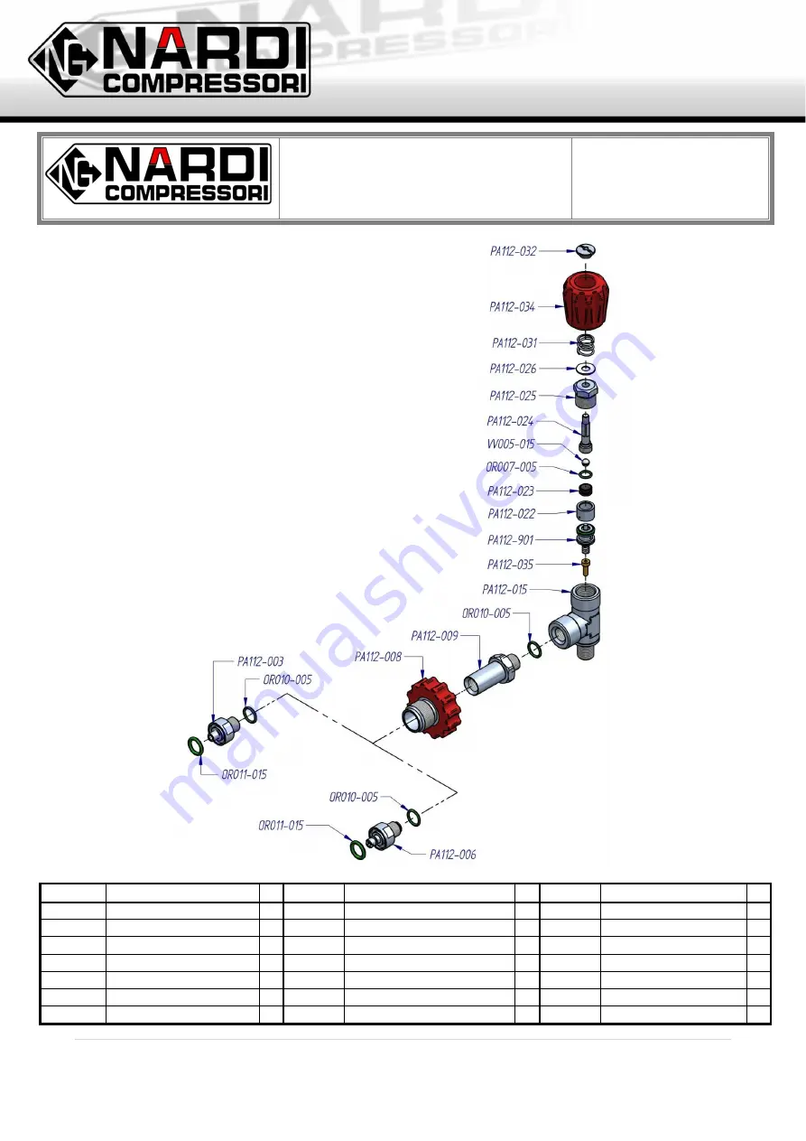 NARDI COMPRESSORI PACIFIC E23 User And Maintenance Manual Download Page 46