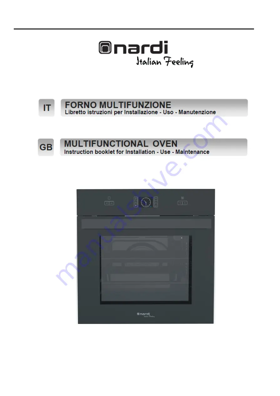 nardi FEX47D50N5 Instruction Booklet For Installation, Use, Maintenance Download Page 1