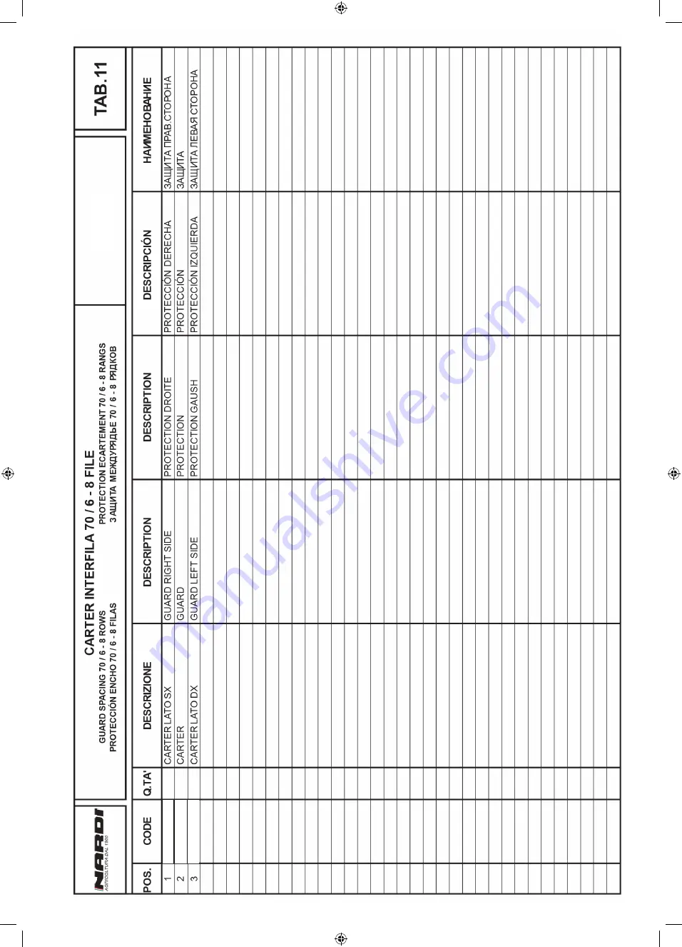 nardi Sunstorm SFR-R Use And Maintenance Manual Download Page 48