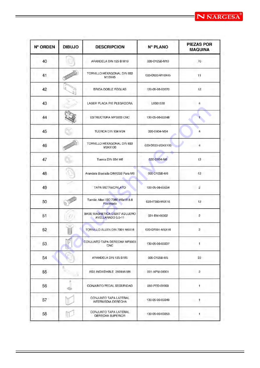 NARGESA MP3003 CNC Instruction Book Download Page 74