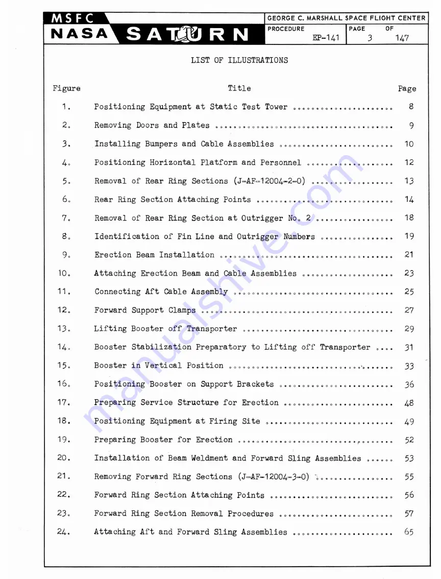 NASA Saturn S-1 Stage Handling, Transporting And Erection Instructions Download Page 4