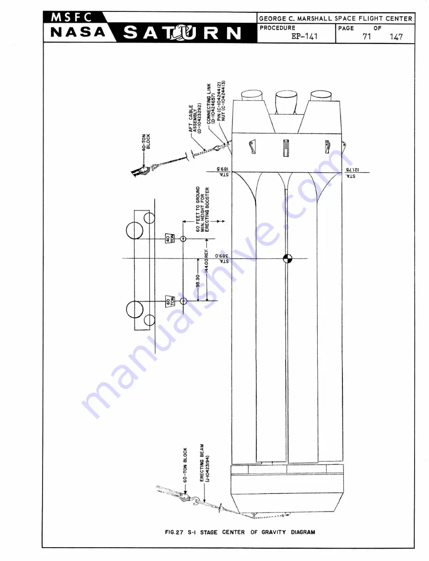 NASA Saturn S-1 Stage Handling, Transporting And Erection Instructions Download Page 66