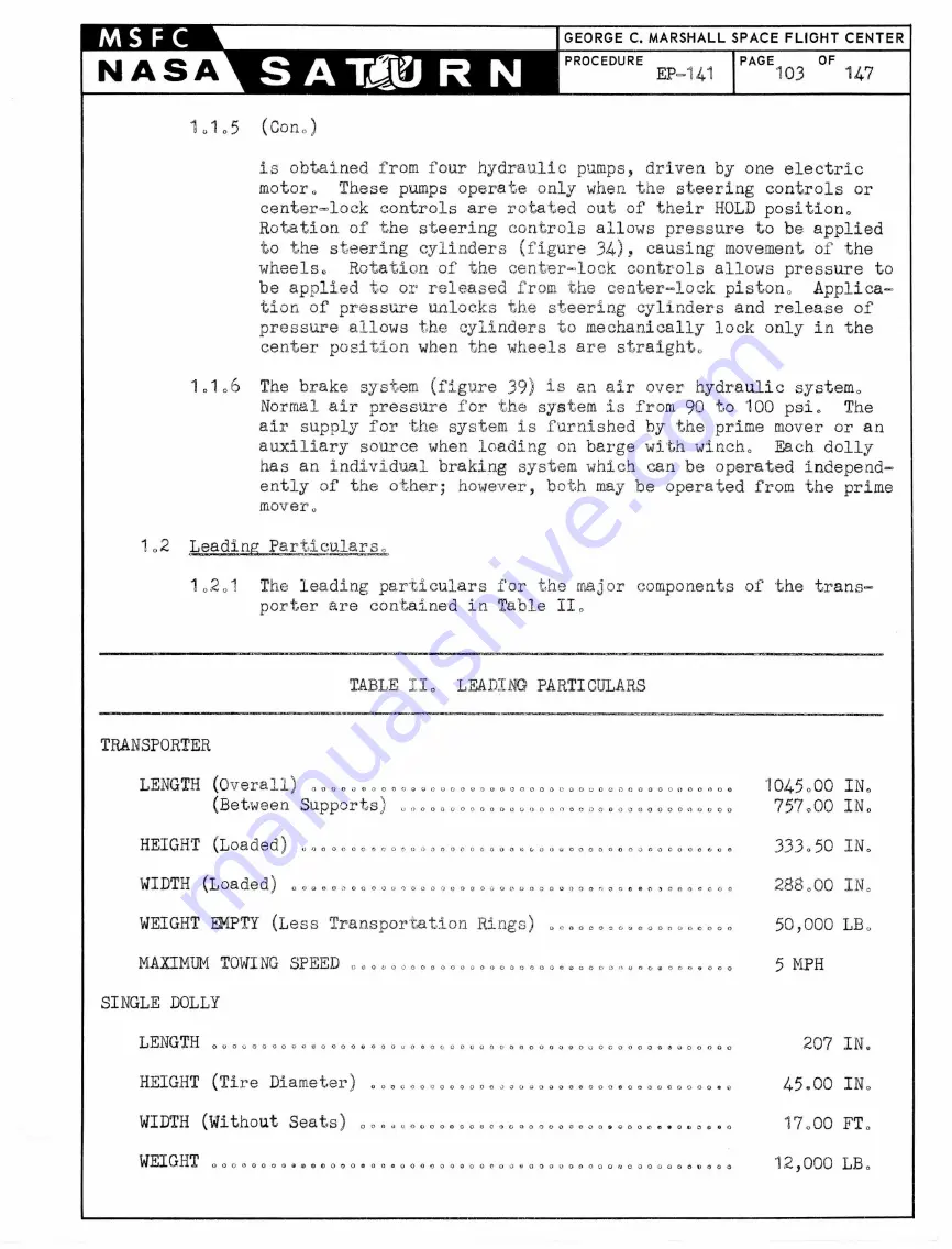 NASA Saturn S-1 Stage Handling, Transporting And Erection Instructions Download Page 94