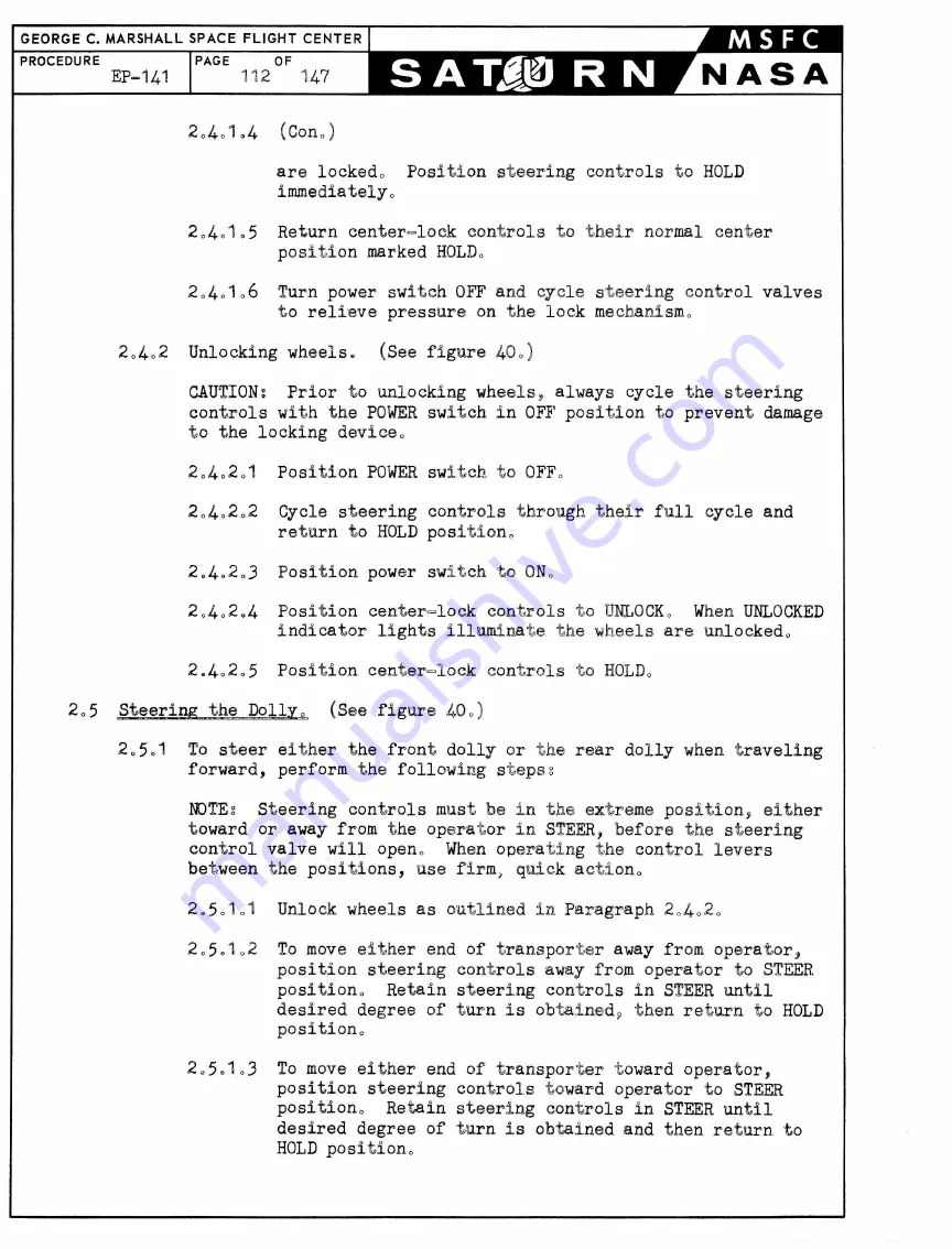 NASA Saturn S-1 Stage Handling, Transporting And Erection Instructions Download Page 102