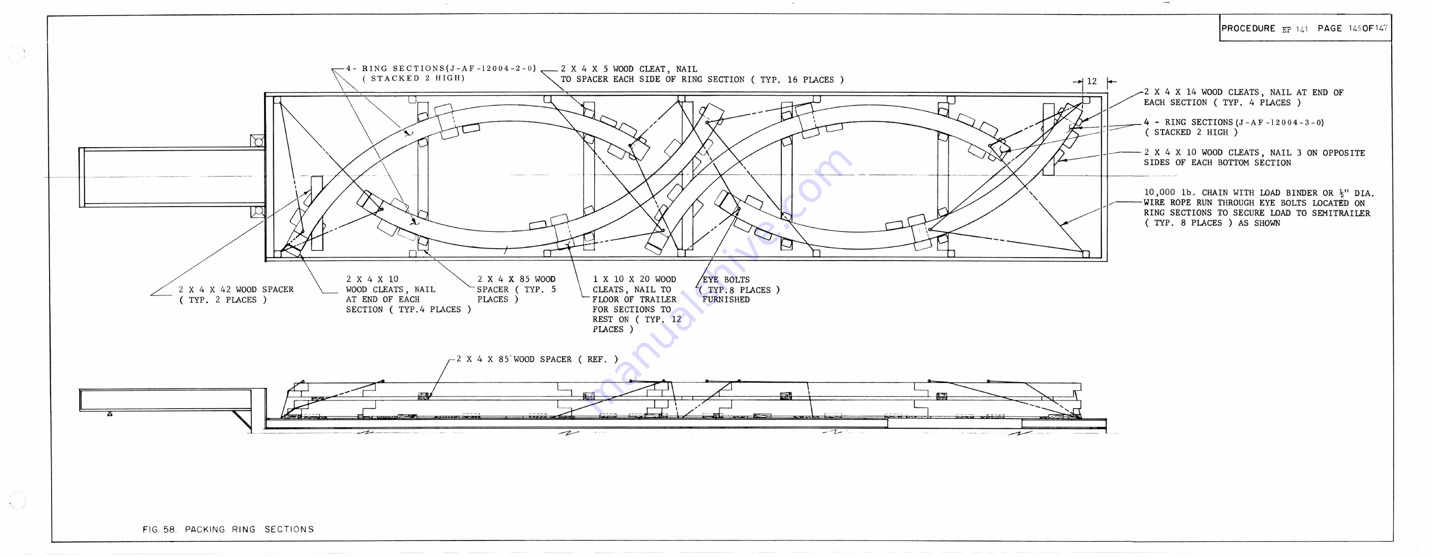 NASA Saturn S-1 Stage Handling, Transporting And Erection Instructions Download Page 132