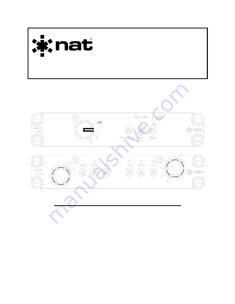 Nat ASM73 Installation And Operation Manual Download Page 1