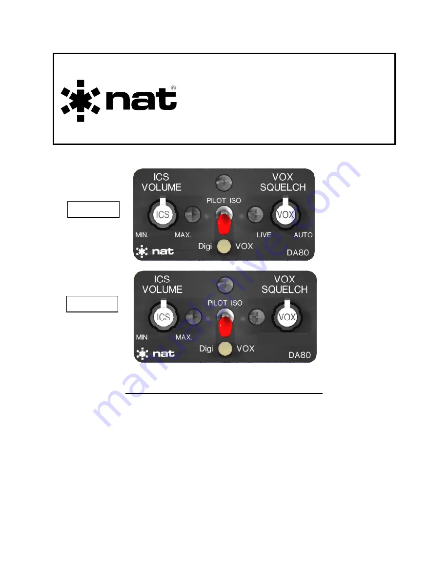 Nat DA80-010 Скачать руководство пользователя страница 1