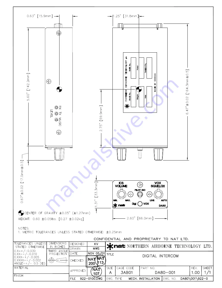 Nat DA80-010 Скачать руководство пользователя страница 20