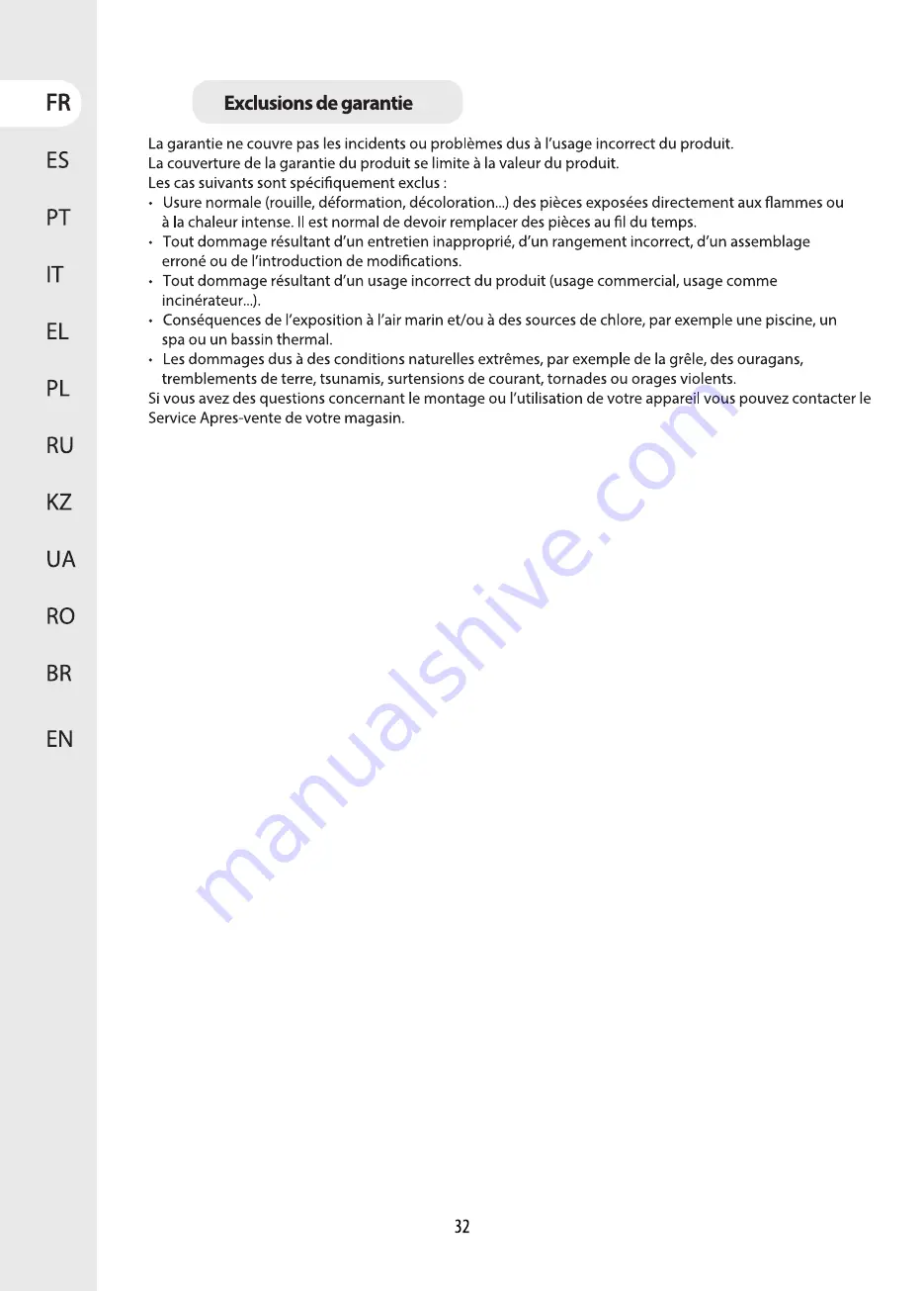 Naterial 80181014 Assembly, Use, Maintenance Manual Download Page 32