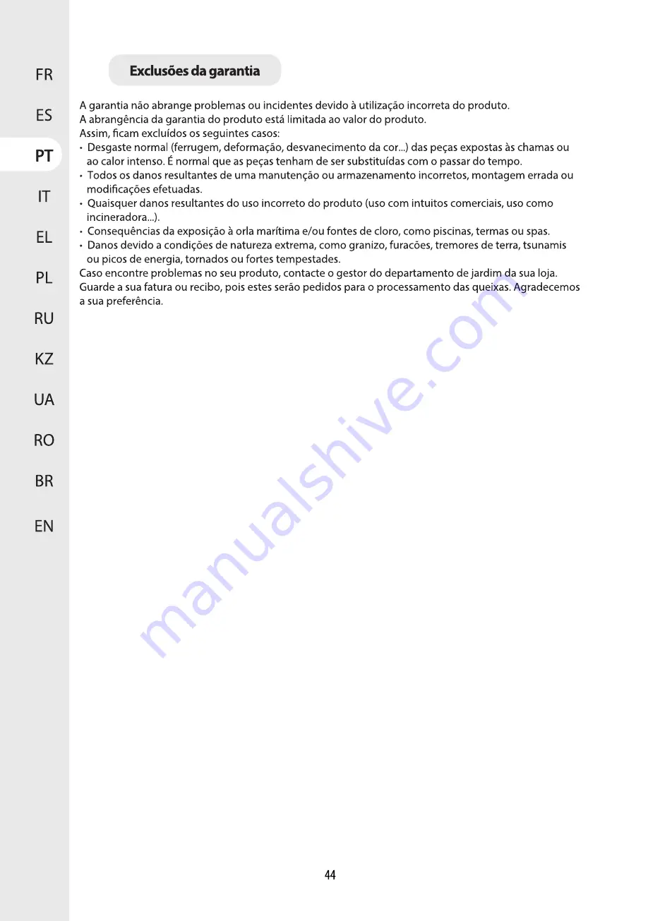 Naterial 80181014 Assembly, Use, Maintenance Manual Download Page 44