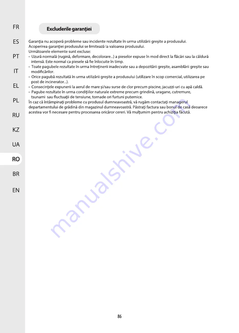 Naterial 80181014 Assembly, Use, Maintenance Manual Download Page 86