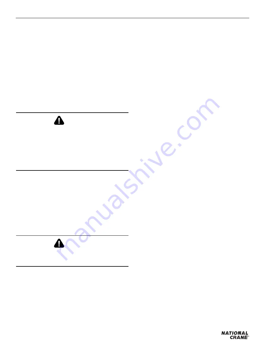 National Crane 600H Service Manual Download Page 62