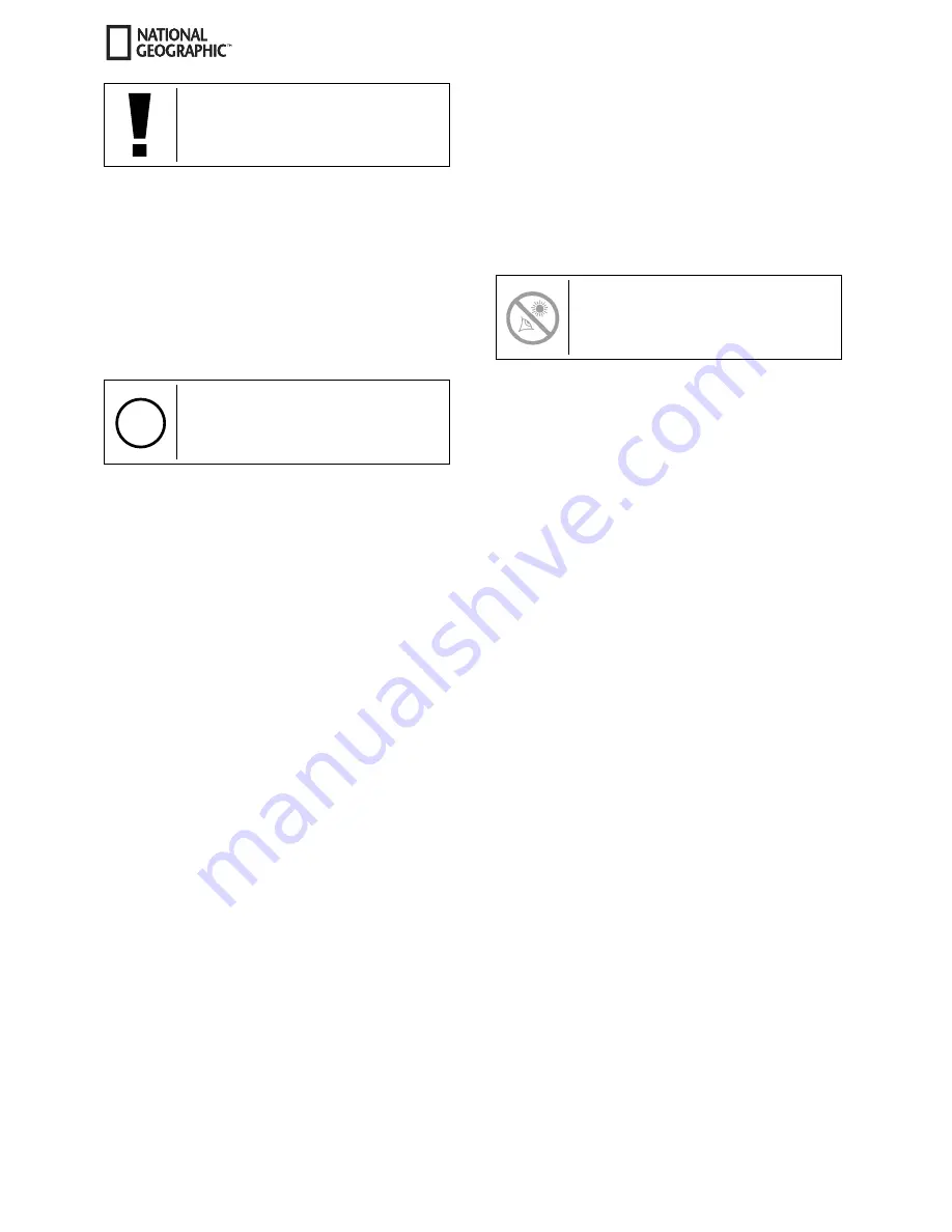 National Geographic Telescope With Equatorial Mount Operating Instructions Manual Download Page 18
