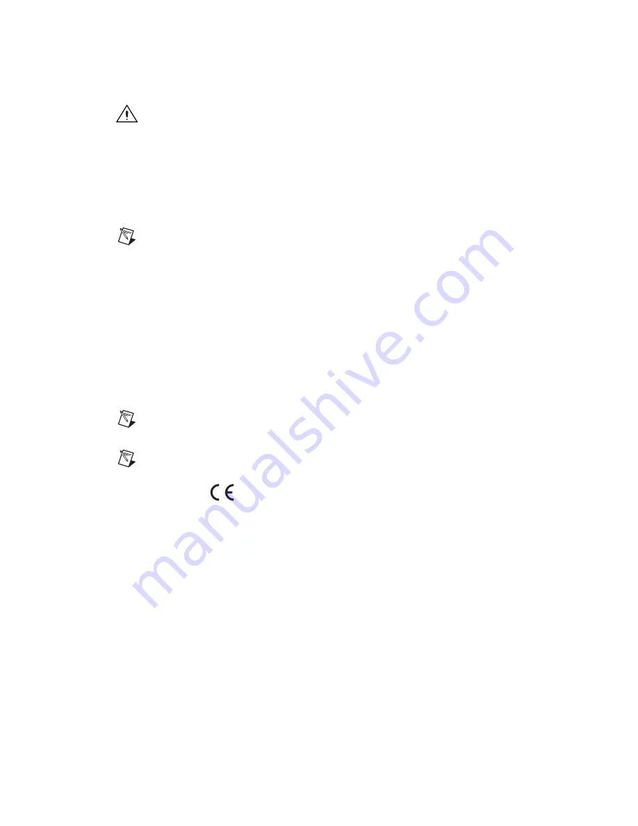 National Instruments CompactRIO cRIO-9025 Operating Instructions And Specifications Download Page 18