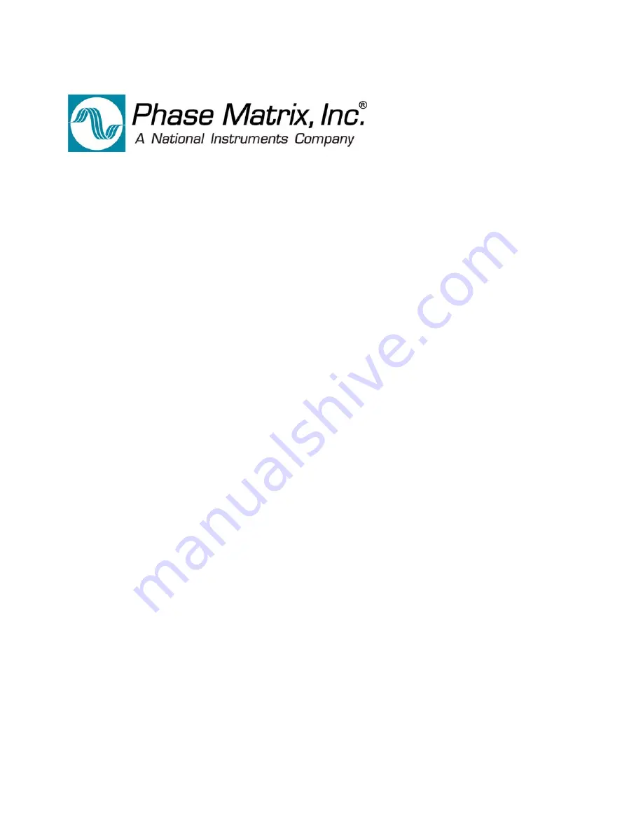 National Instruments Phase Matrix PXI-1420 Quick Start Manual Download Page 3