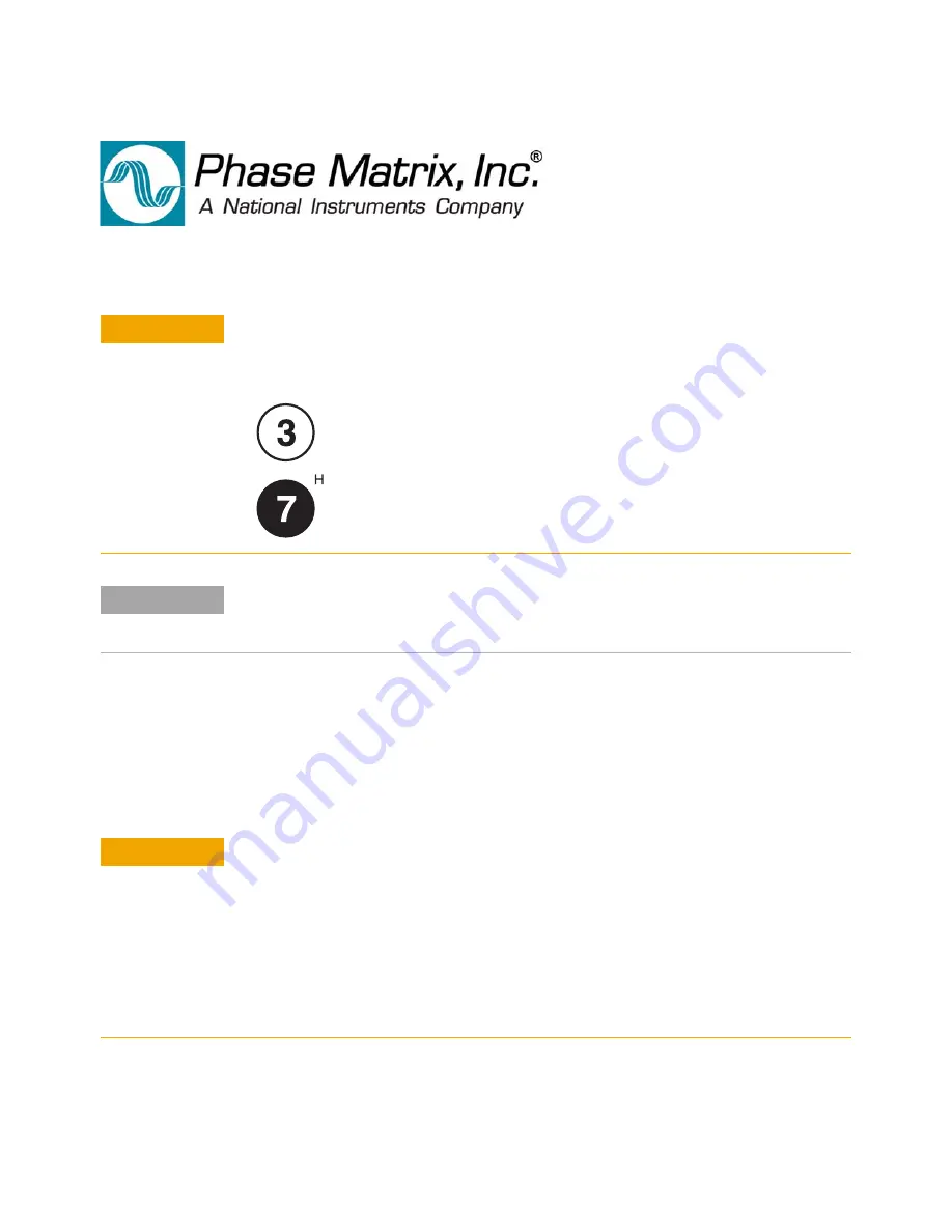 National Instruments Phase Matrix PXI-1420 Quick Start Manual Download Page 5